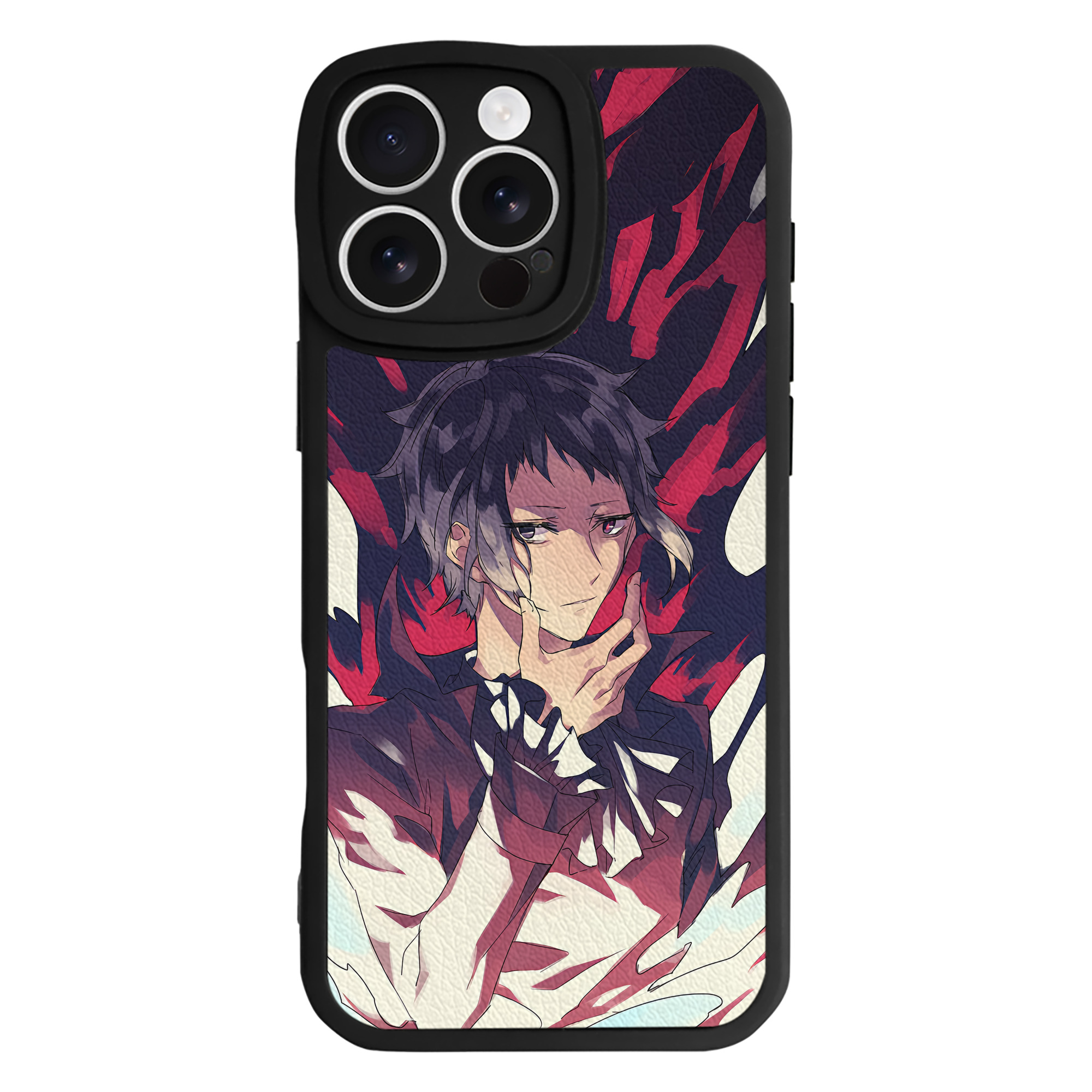 （画像用） 文豪ストレイドッグス Bungo Stray Dogs 【iPhone 16シリーズ対応】シリコンスマホケース（レザー調） 材質：シリコン